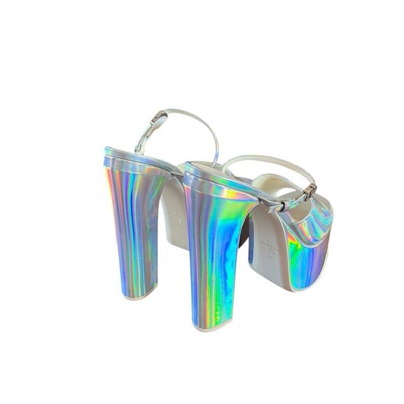Valentino Garavani Iridescent  Platform High Heel Sandals NEW EU 40 US 10 - Picture 7 of 16